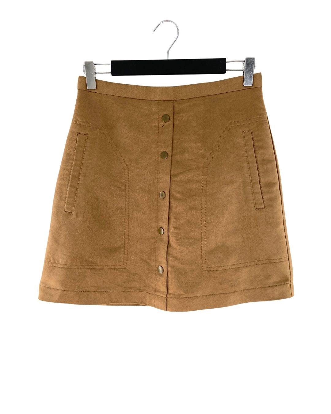 Falda mini en antelina