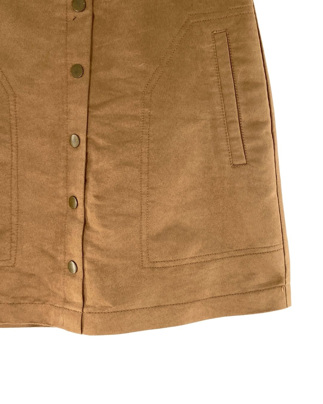 Falda mini en antelina