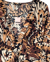 Vestido midi manga larga