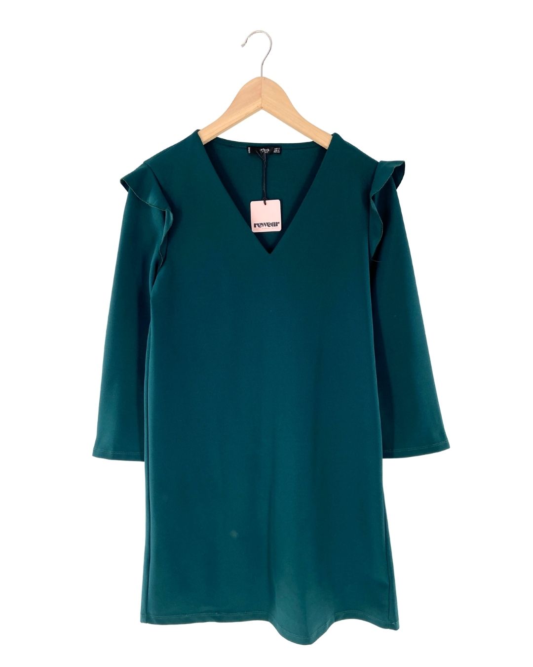 Vestido midi amplio con vuelo