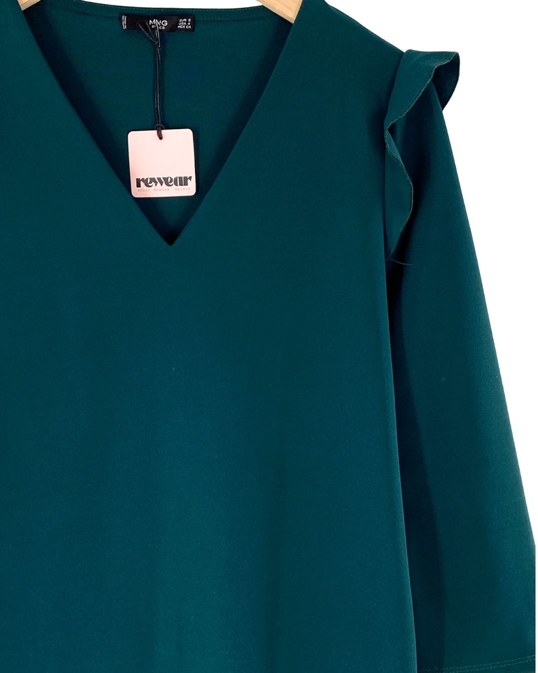 Vestido midi amplio con vuelo
