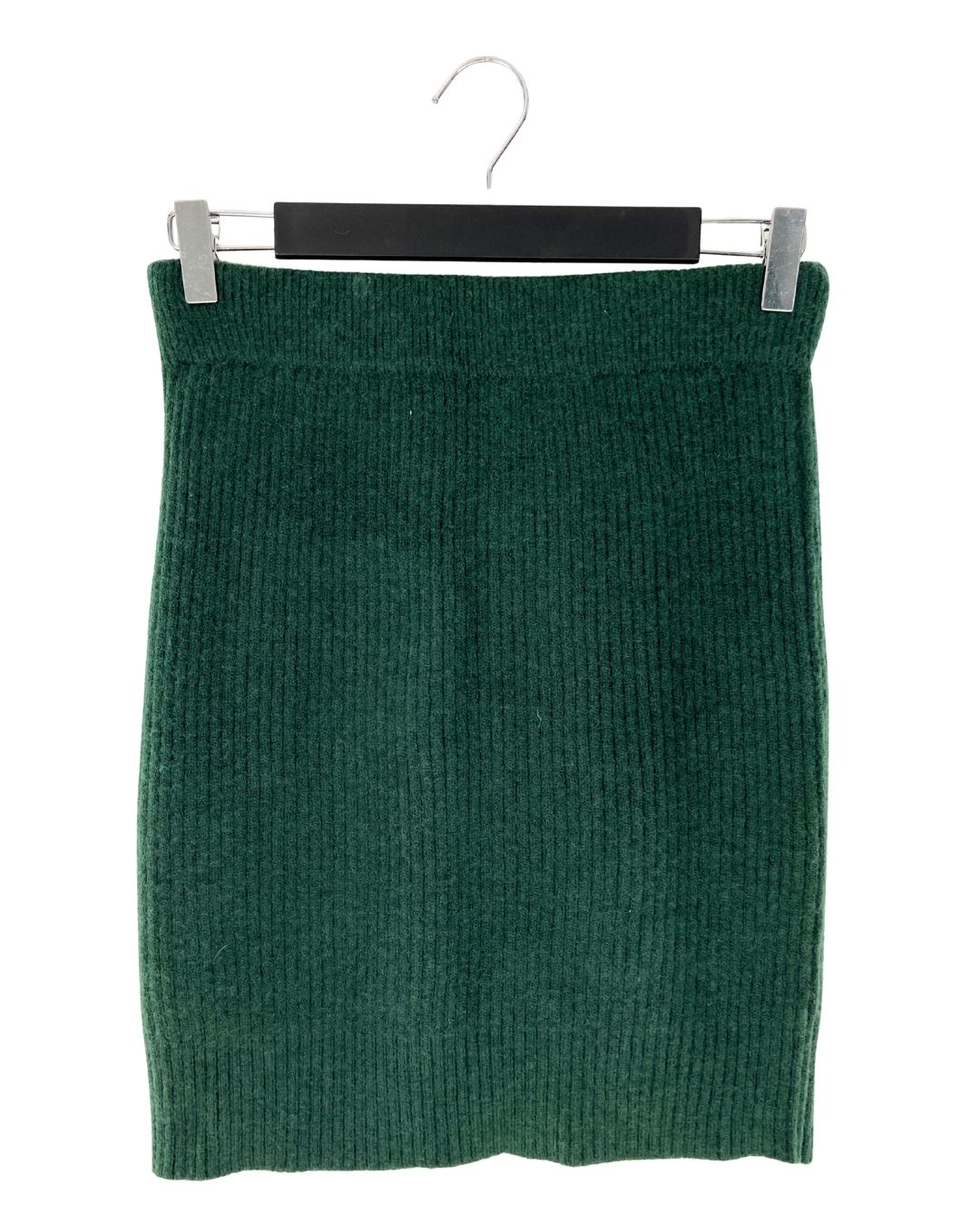 Falda midi stretch tejida pana