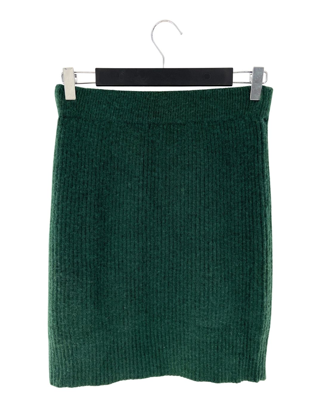 Falda midi stretch tejida pana