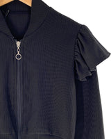 Saco crop con cremallera