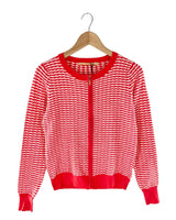 Saco tejido a franjas