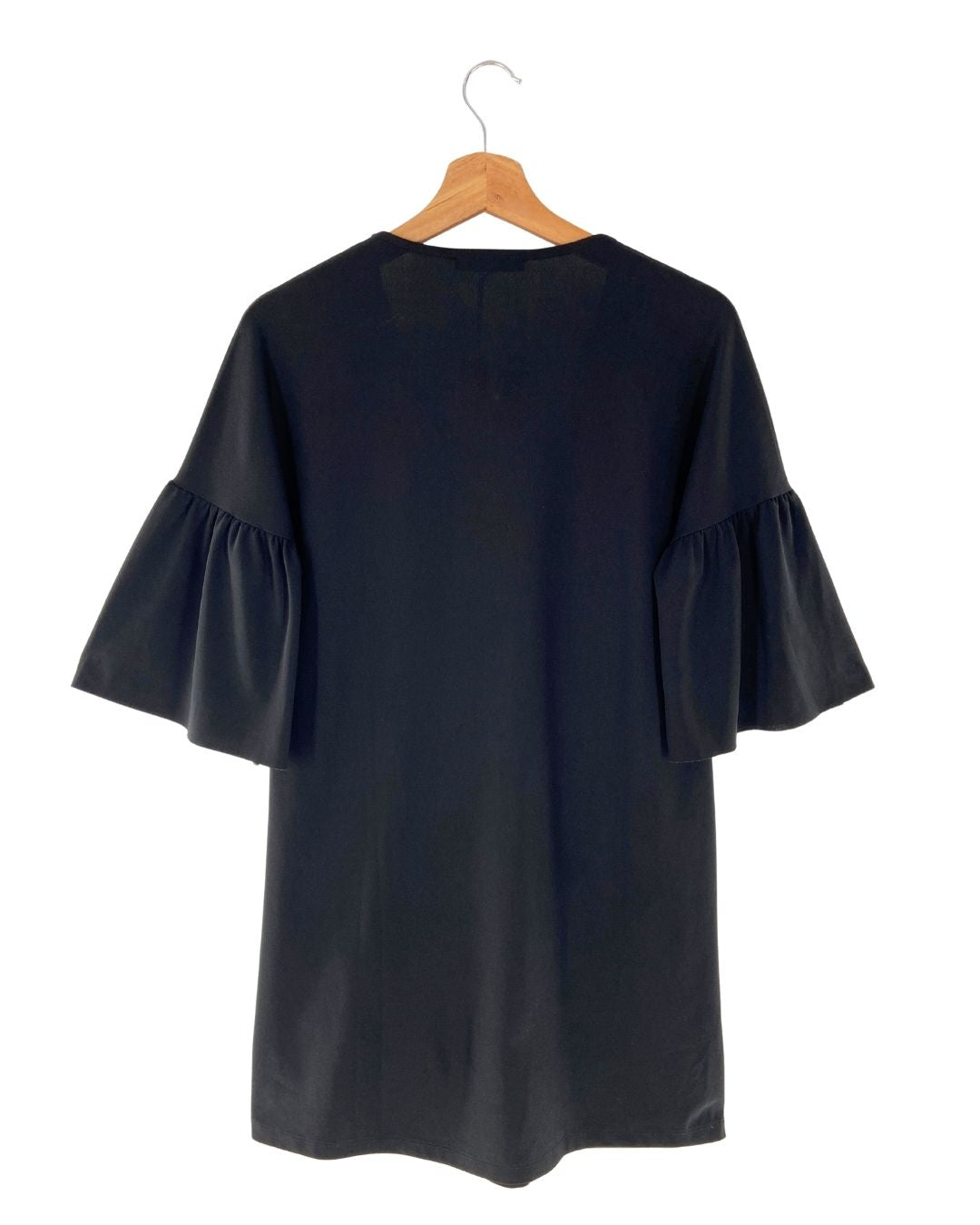 Vestido midi mangas al corte