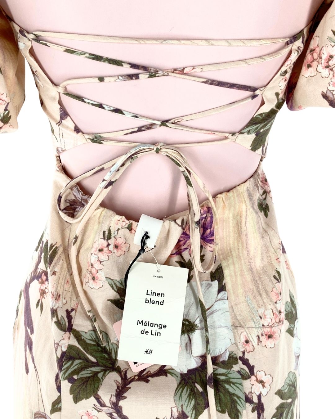 Vestido mangas globo print