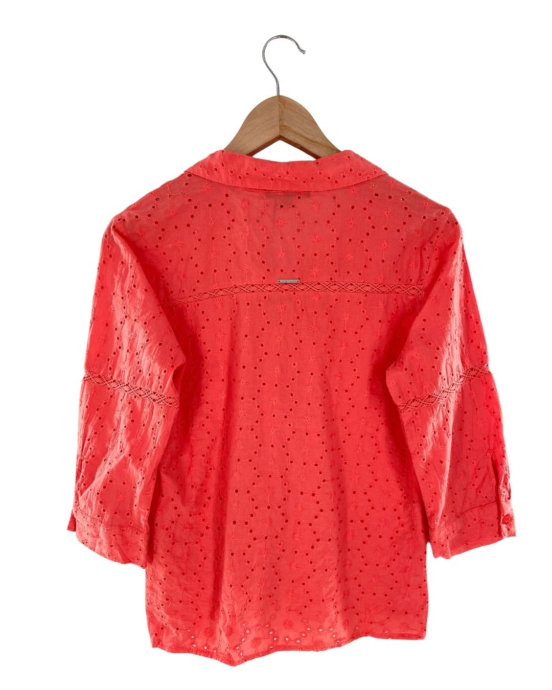 Camisa manga larga en ojalillo