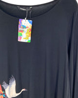 Vestido mini manga larga