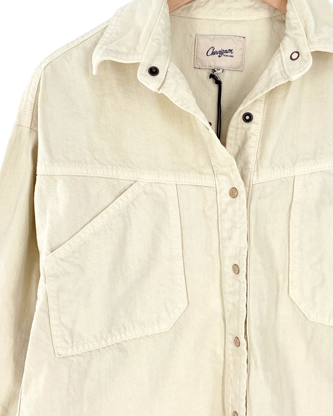 Chaqueta en denim abotonada