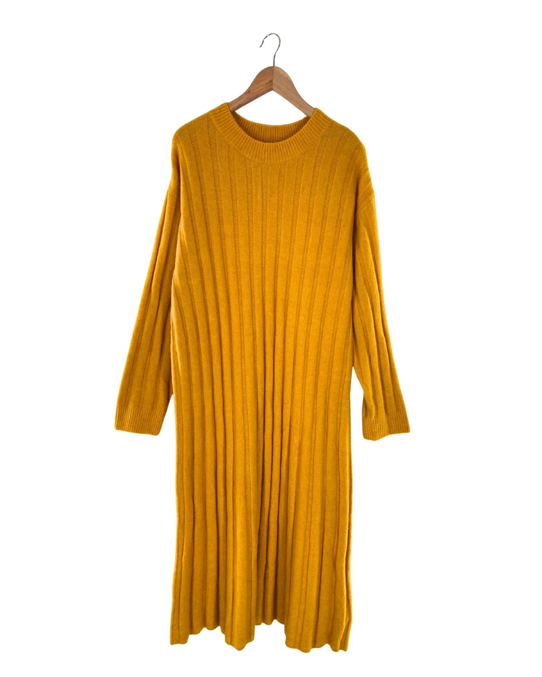 Maxi vestido tejido afelpado