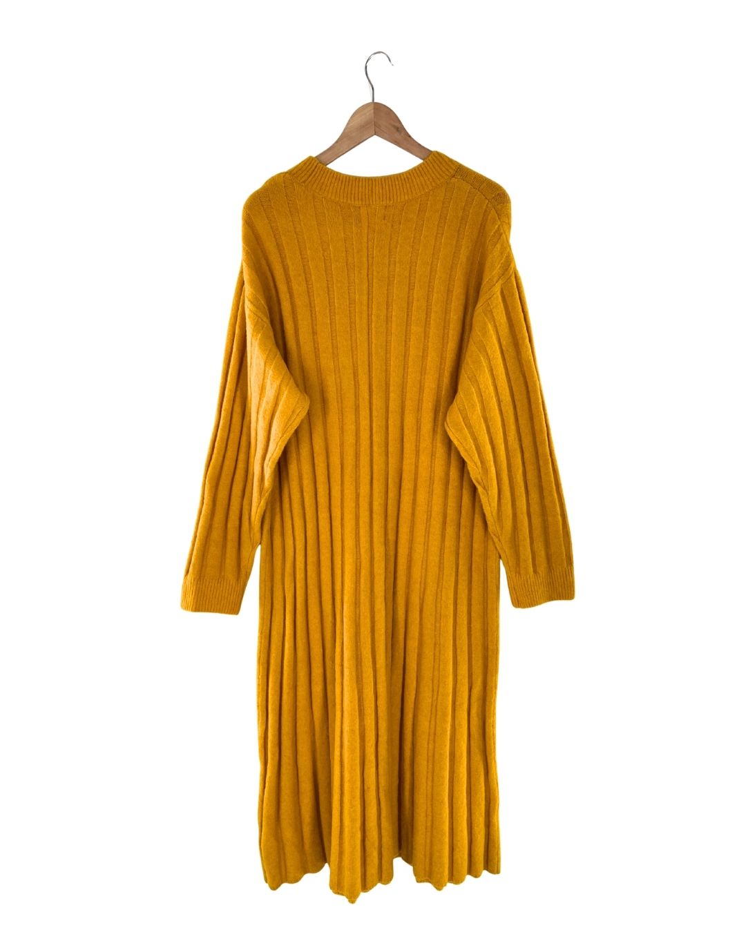 Maxi vestido tejido afelpado