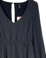 Vestido midi falda amplia