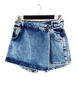 Skirt short en denim rigido