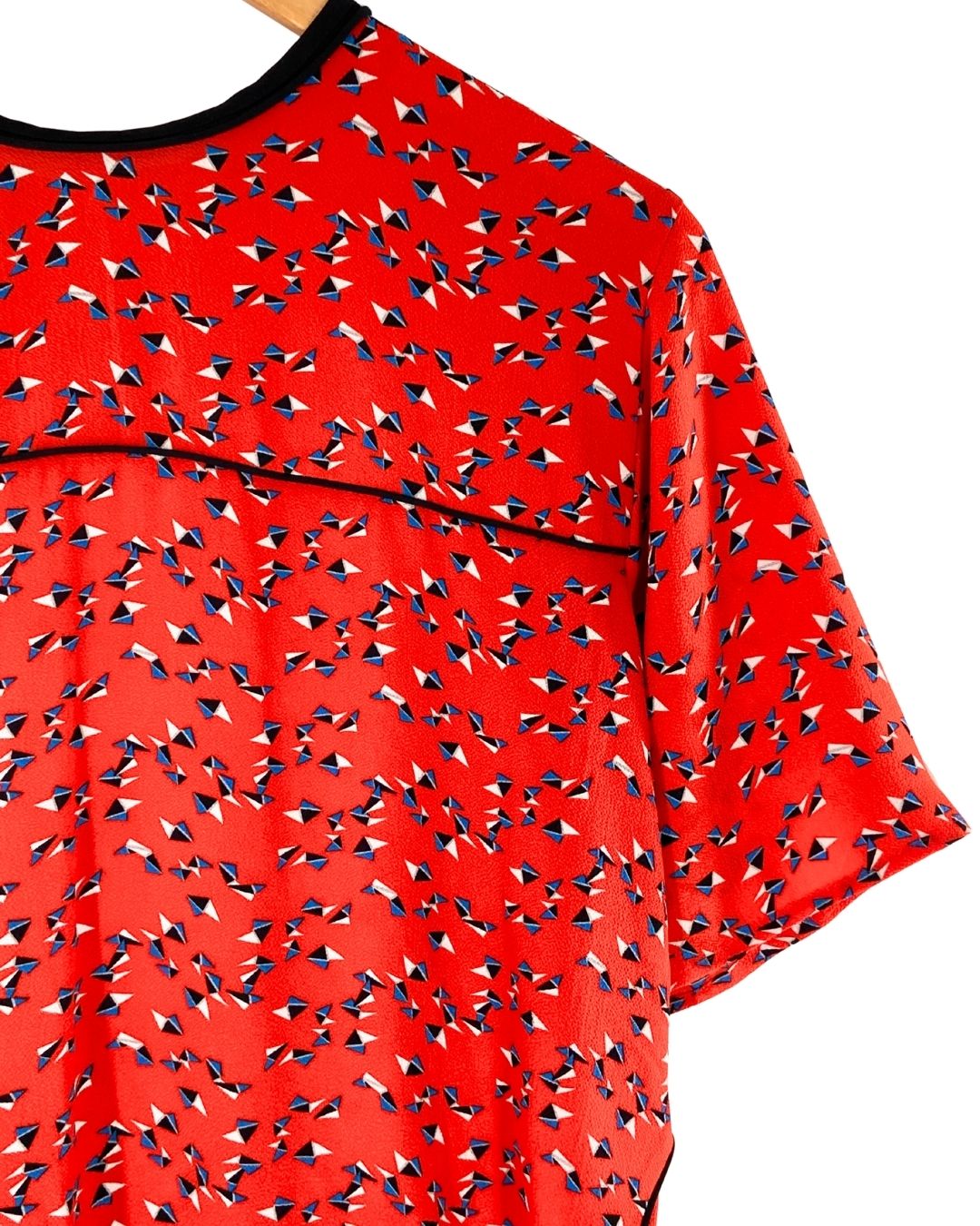 Blusa manga corta con textura