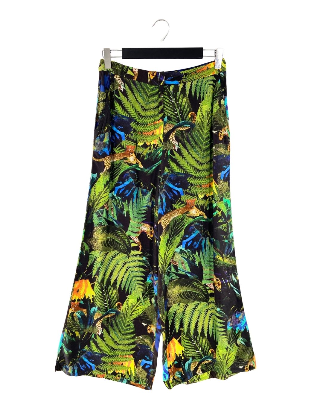 Pantalon palazzo print hojas