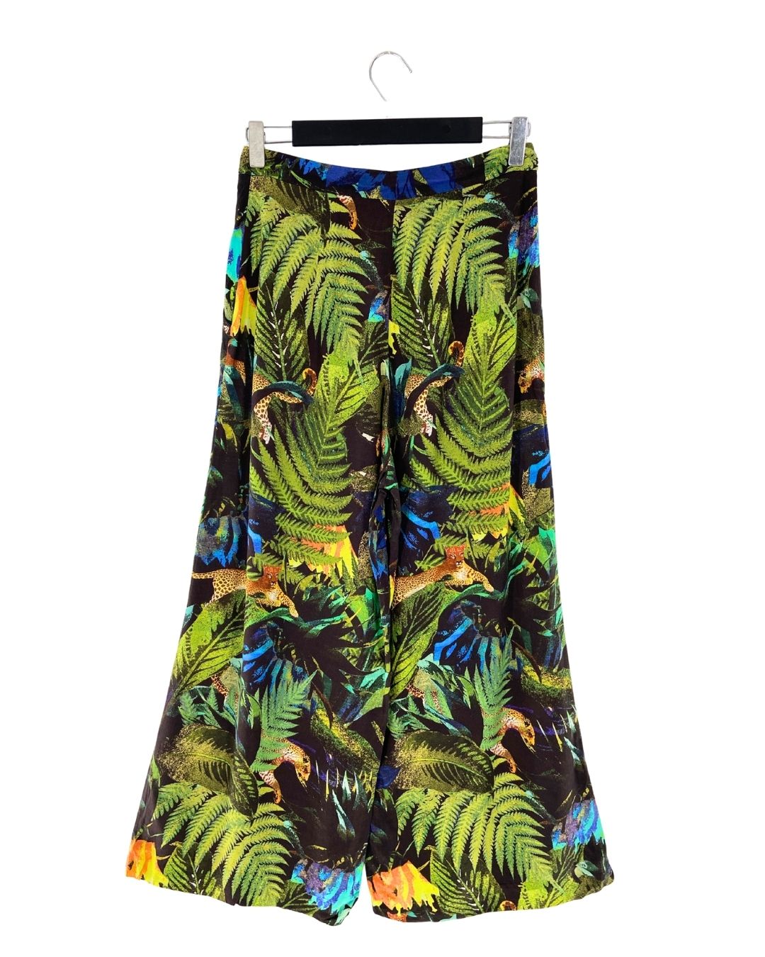 Pantalon palazzo print hojas