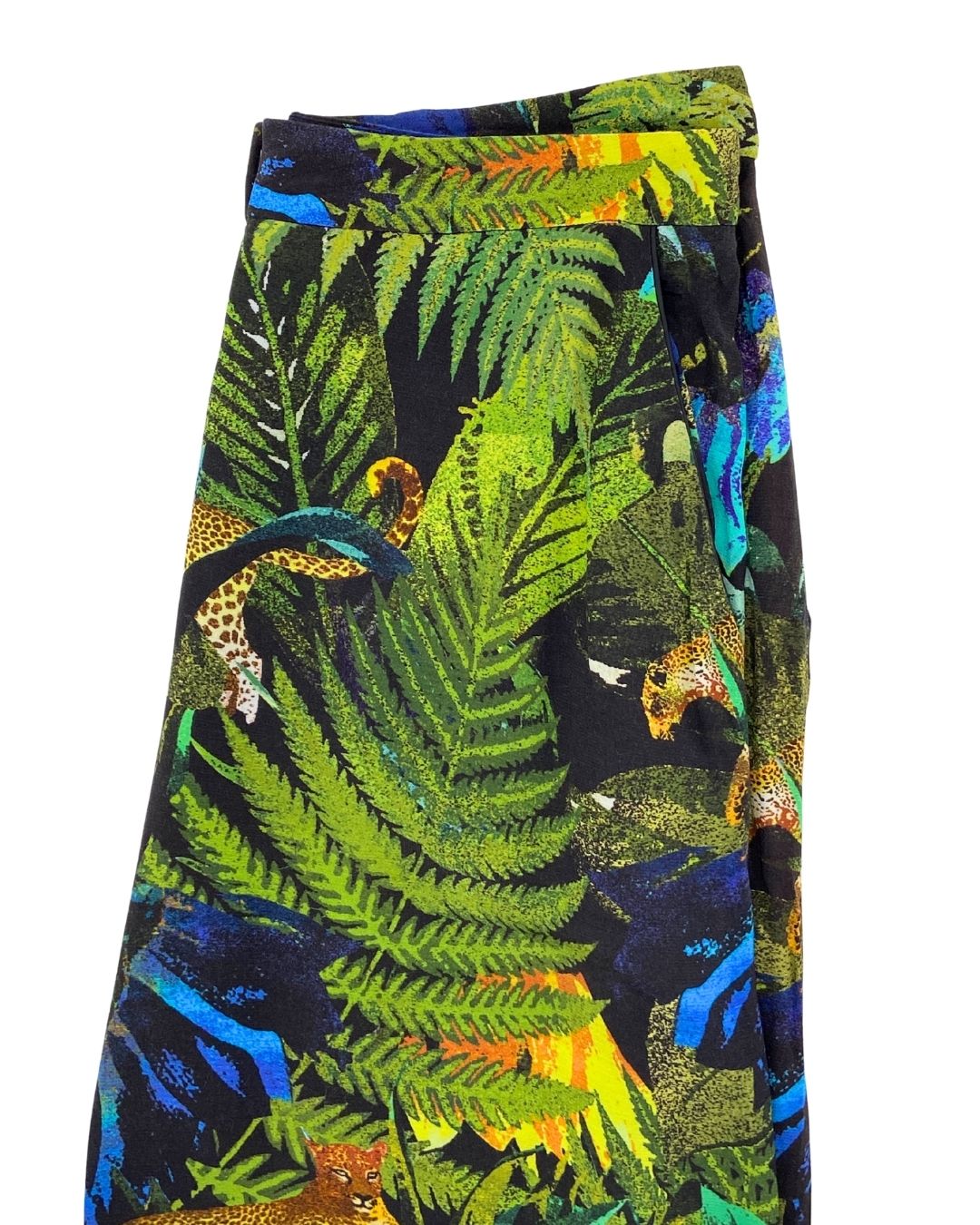 Pantalon palazzo print hojas