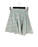 Falda mini amplia print flores