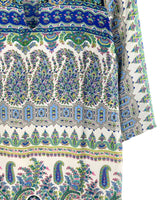 Vestido mini manga 3/4 print