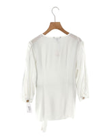 Blusa con textura manga larga