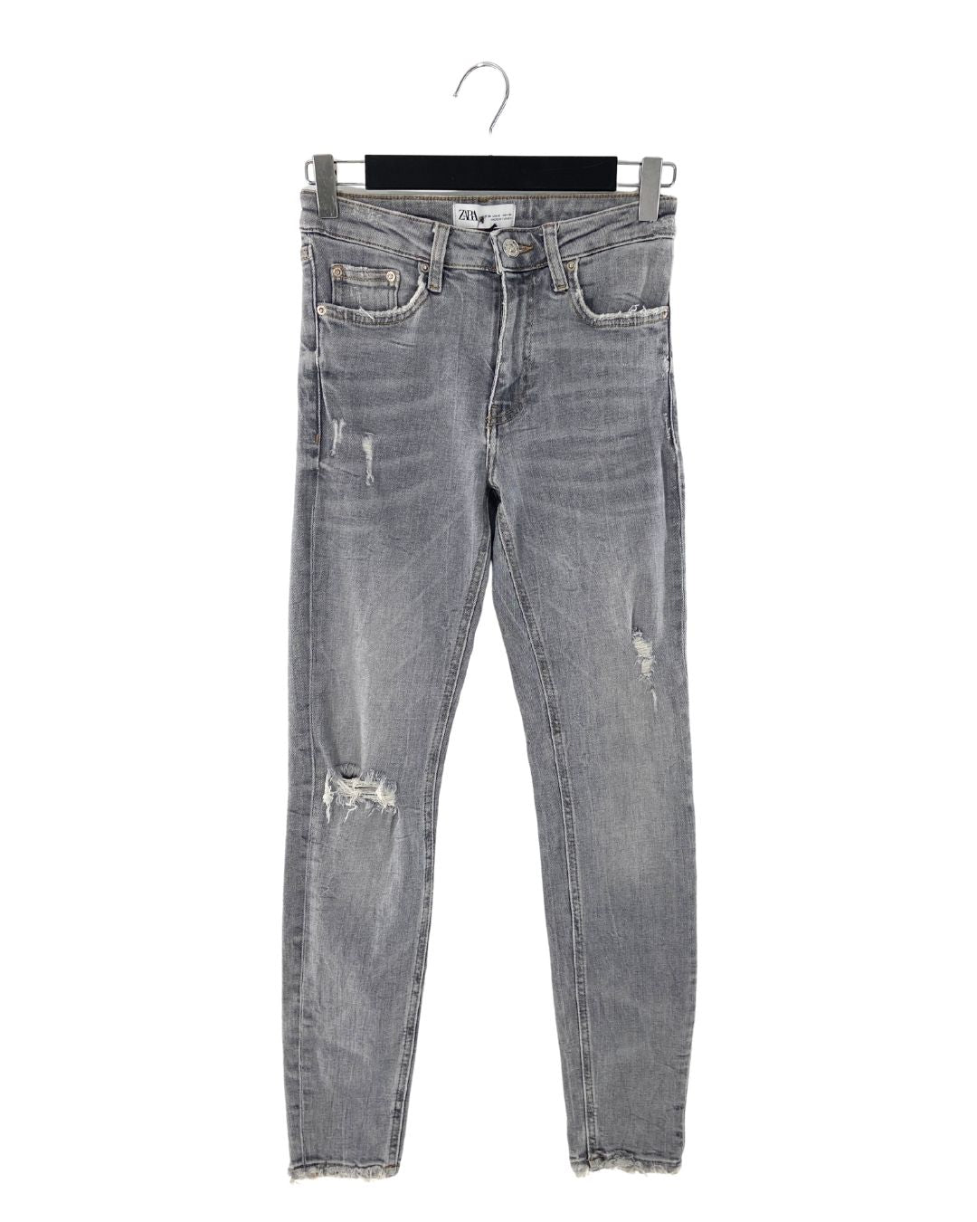 Skinny jeans stretch destroyed