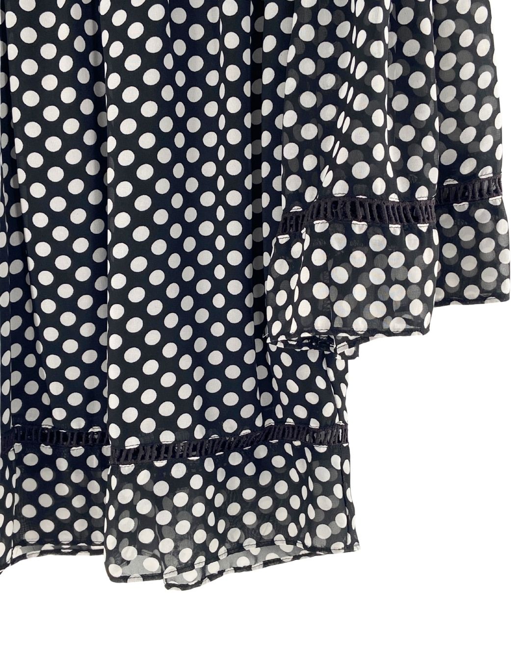 Blusa offshoulders print dots