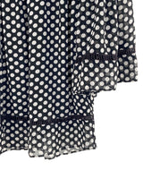 Blusa offshoulders print dots