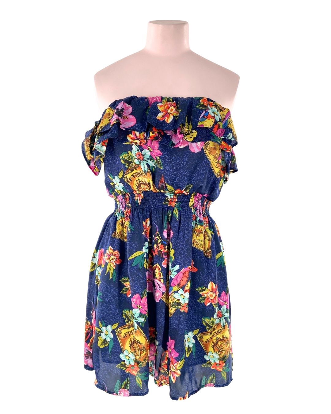 Vestido mini satinado