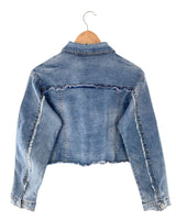 Chaqueta crop en denim