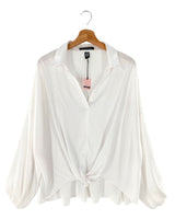 Blusa satinada high and low