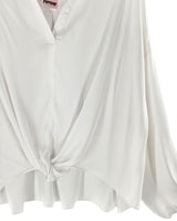 Blusa satinada high and low