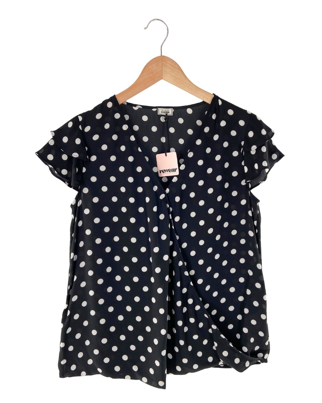 Blusa cruzada print dots
