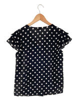 Blusa cruzada print dots