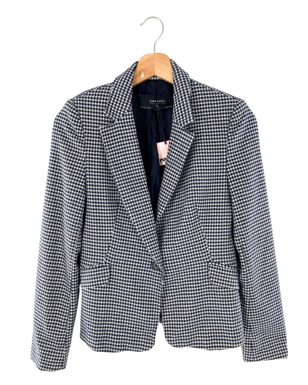 Blazer gallinetto un botón