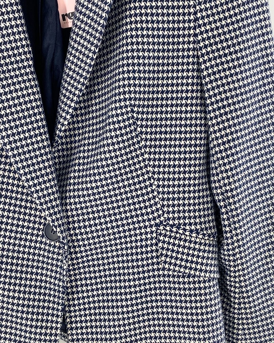 Blazer gallinetto un botón