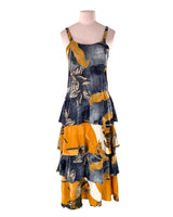 Vestido de tiras en capas