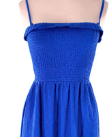 Vestido de tiras con textura