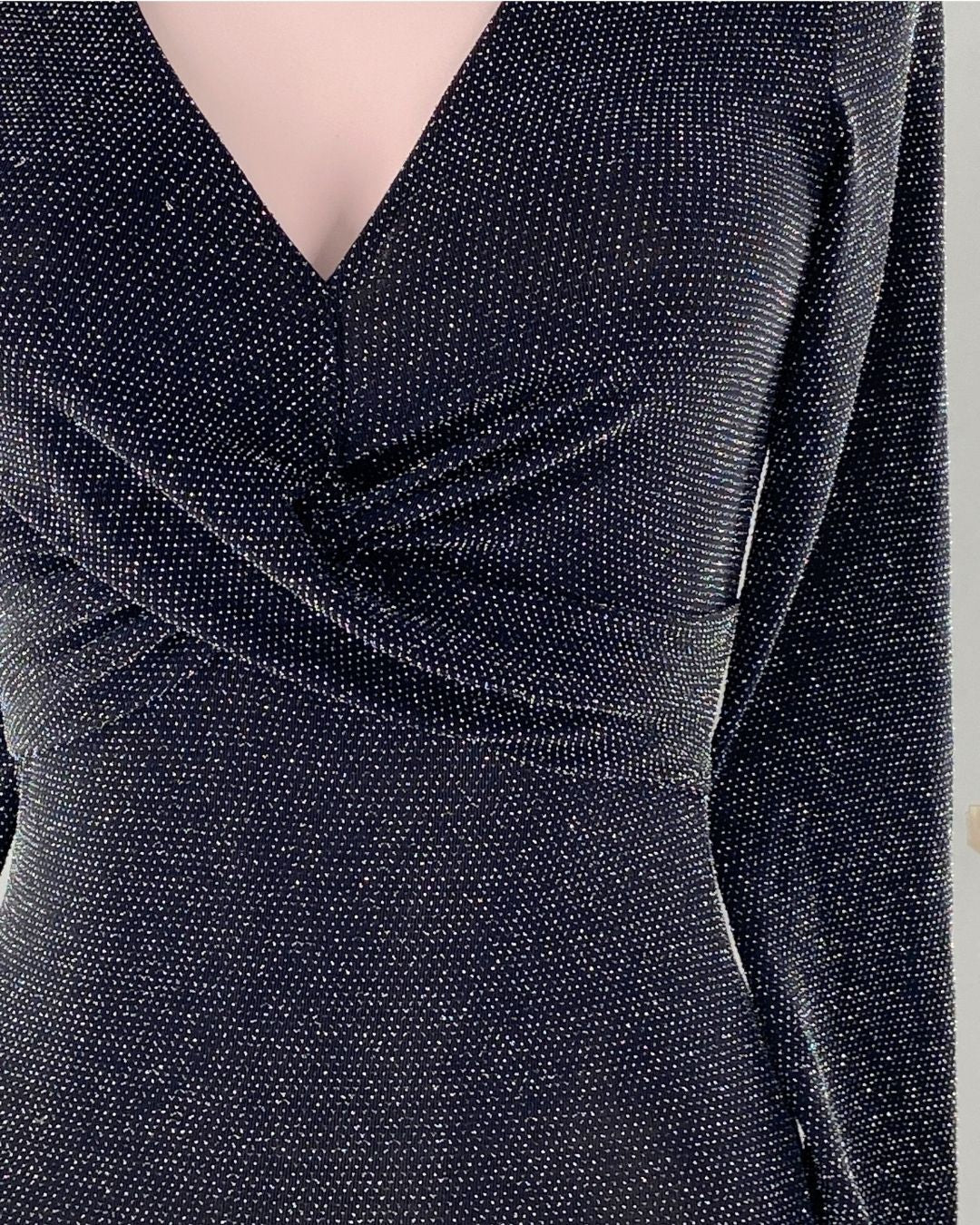 Vestido mini manga larga