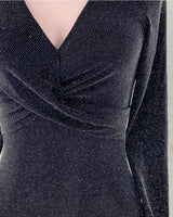 Vestido mini manga larga