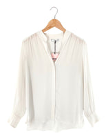 Camisa manga larga cuello mao