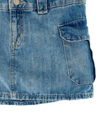 Falda mini cargo en denim