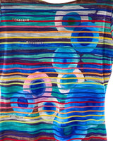 Vestido mini a franjas