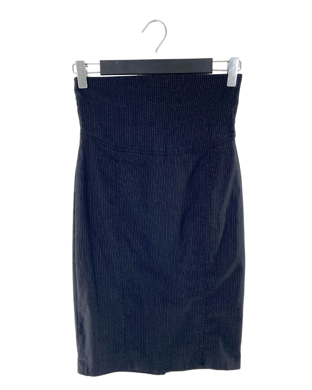 Falda lápiz stretch con hilos