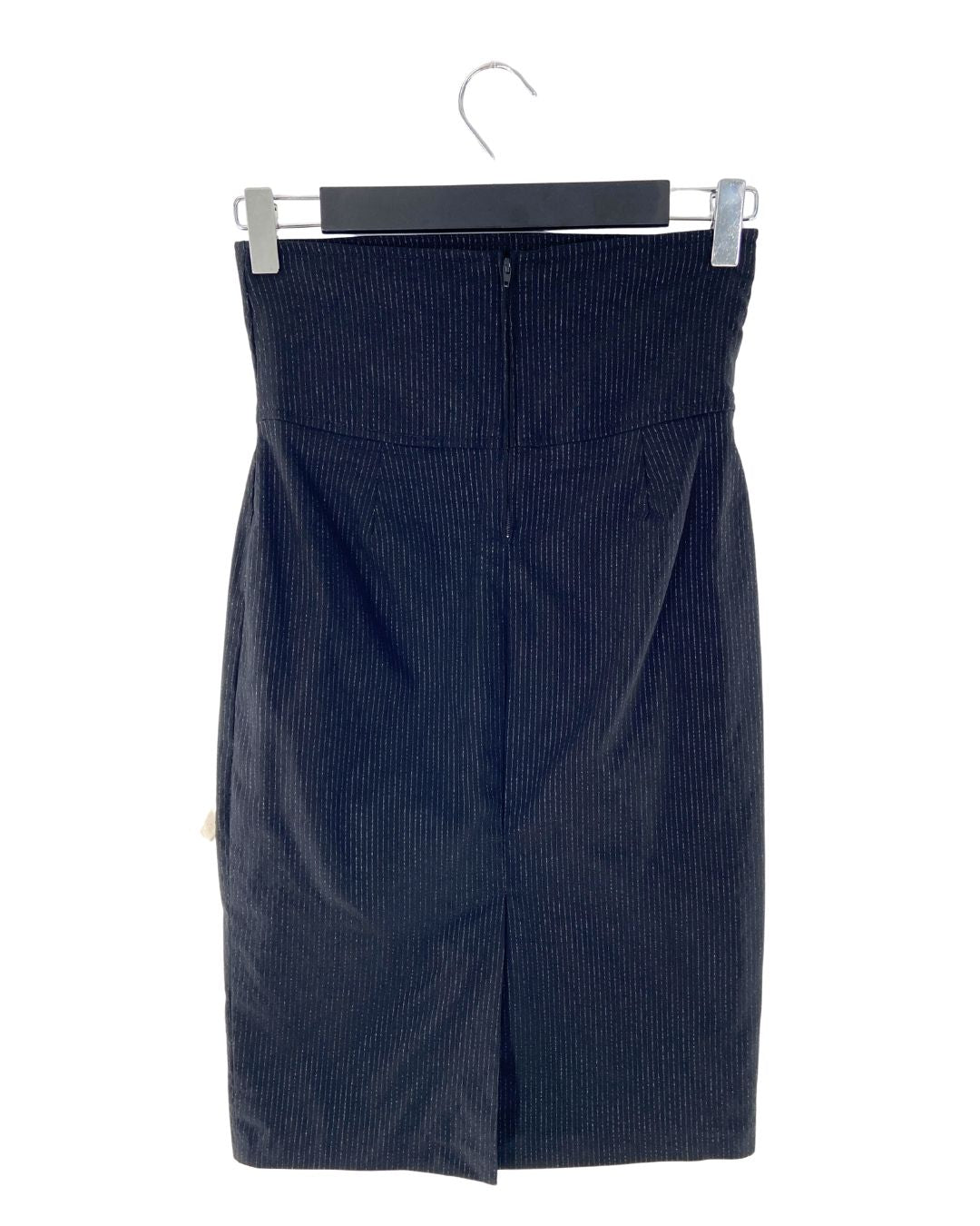 Falda lápiz stretch con hilos