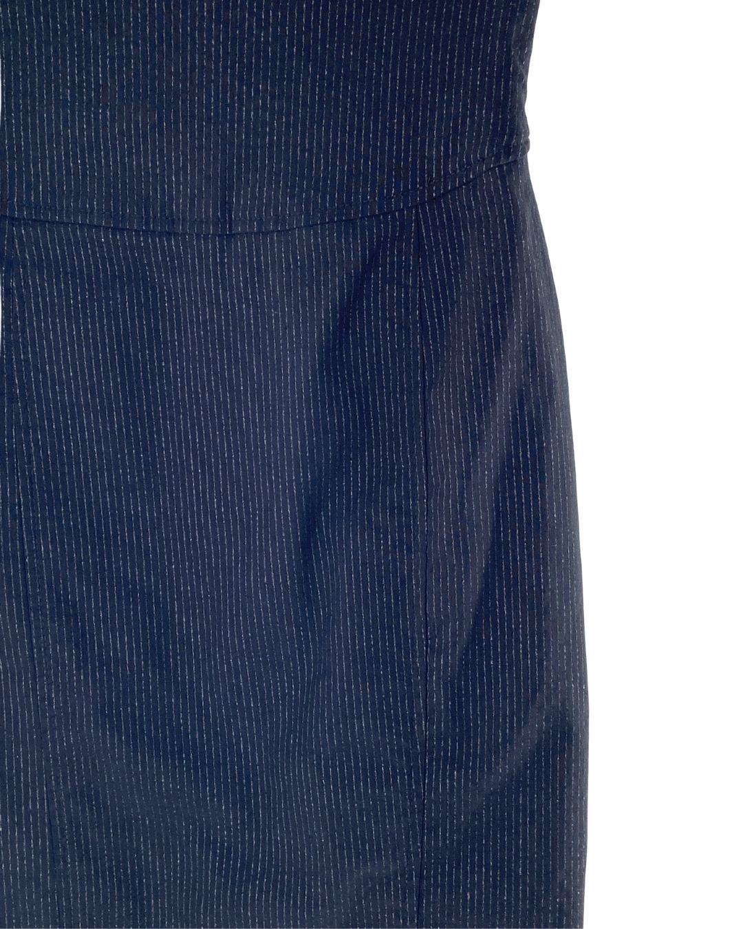 Falda lápiz stretch con hilos