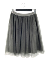 Falda midi de capas en mesh