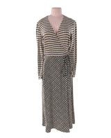 Vestido wrap manga larga print