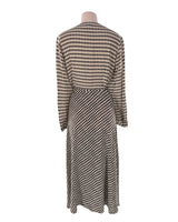 Vestido wrap manga larga print
