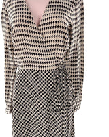 Vestido wrap manga larga print